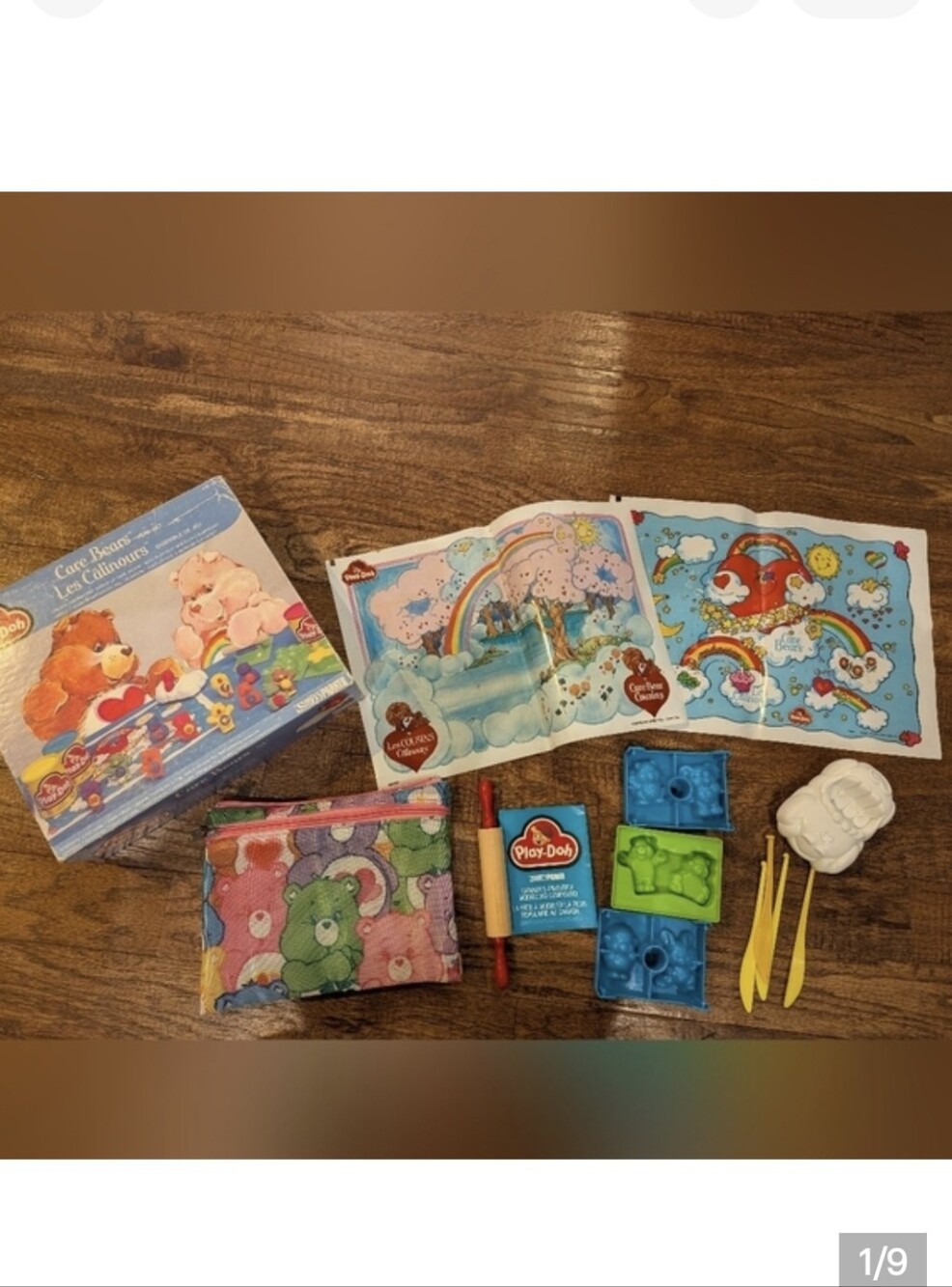 Vintage 1980s Care Bears & Care Bear Cousins Play-Doh Sets in 1 Box